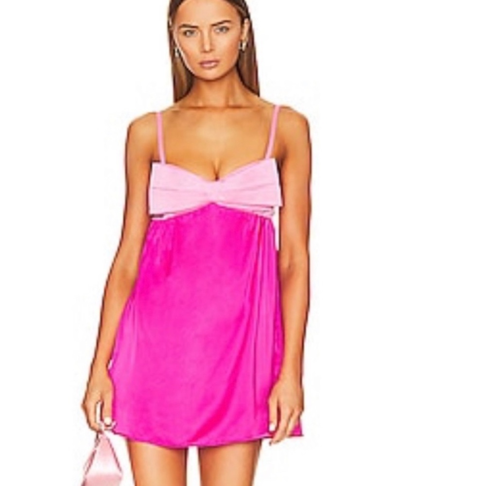 Beat bow mini dress revolve BRAND NEW